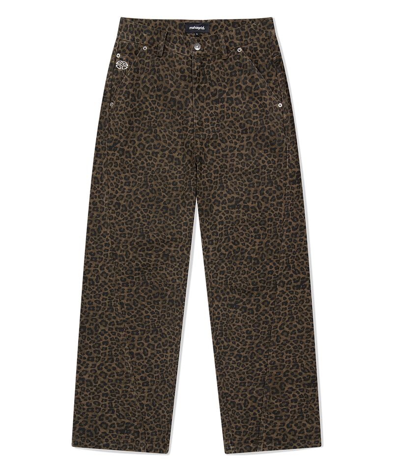 CURVED LEOPARD PANT