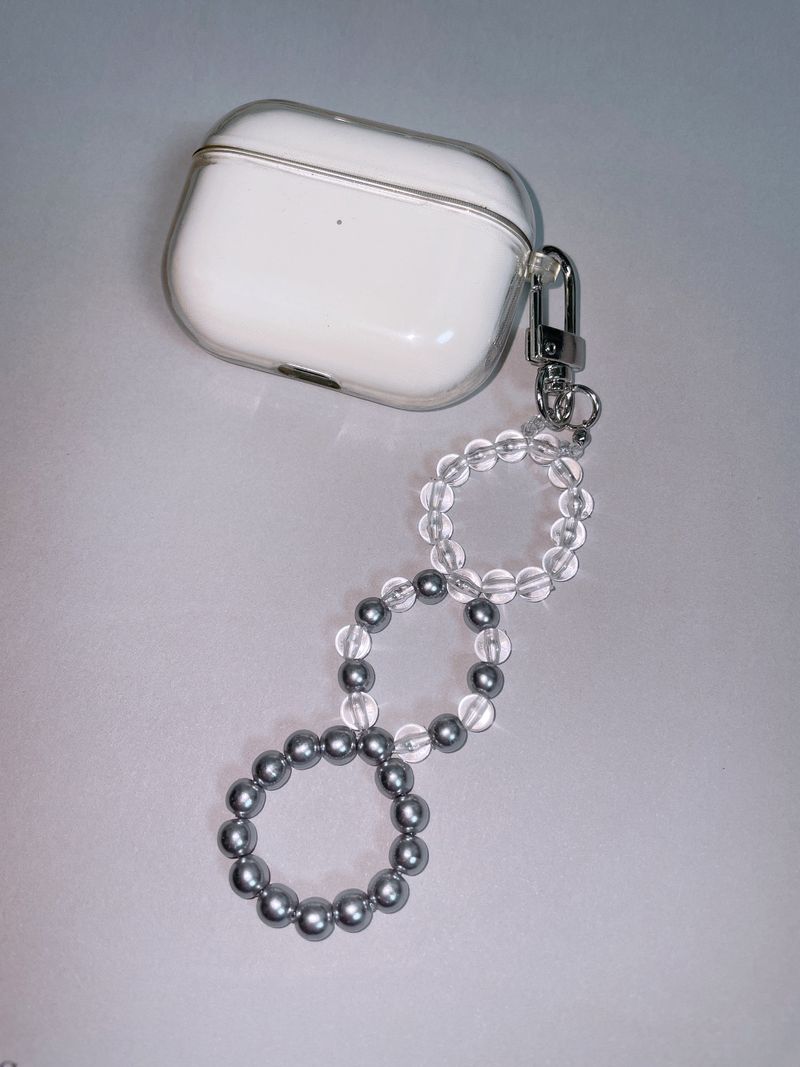 Triple Circles Gray Key-ring