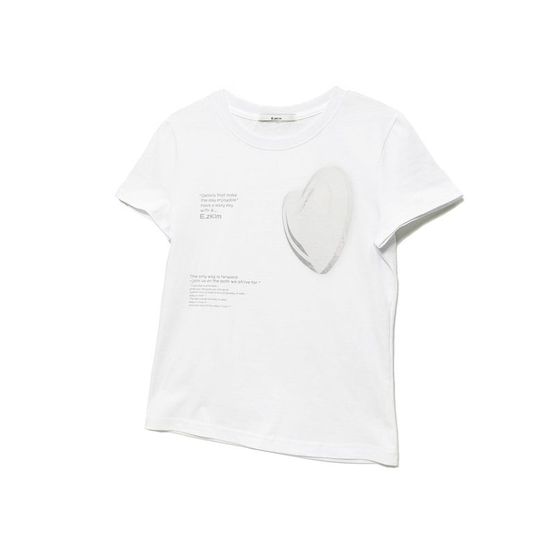 HEART PRINT T-SHIRT 