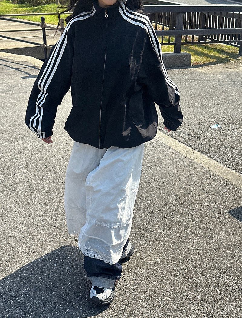 Track reversible double-sided windbreaker