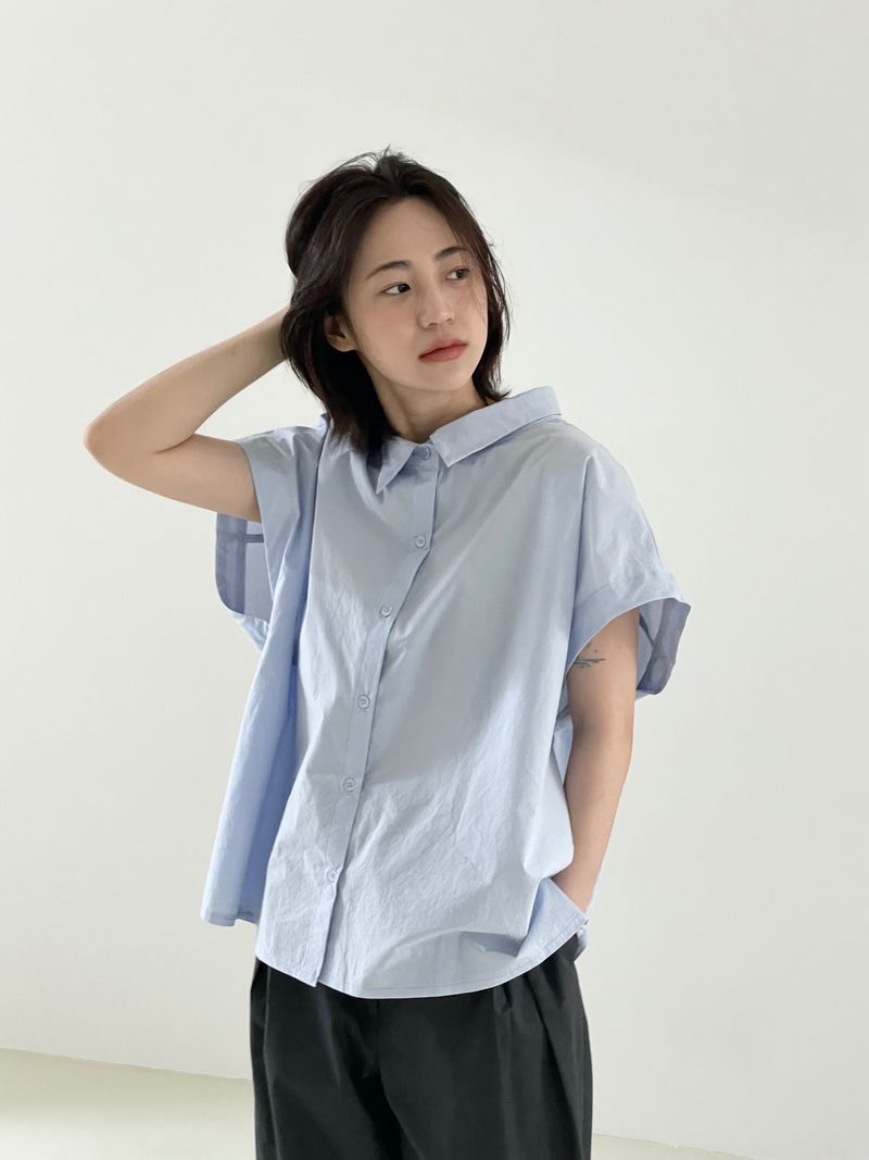Dull bizo pintuck wide pants