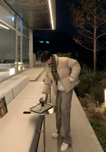 [In-house production]  First Corduroy Cargo String Wide Pants