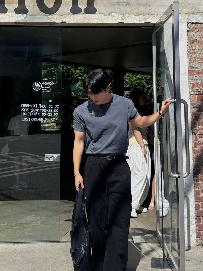 Down pigment dining cargo pants