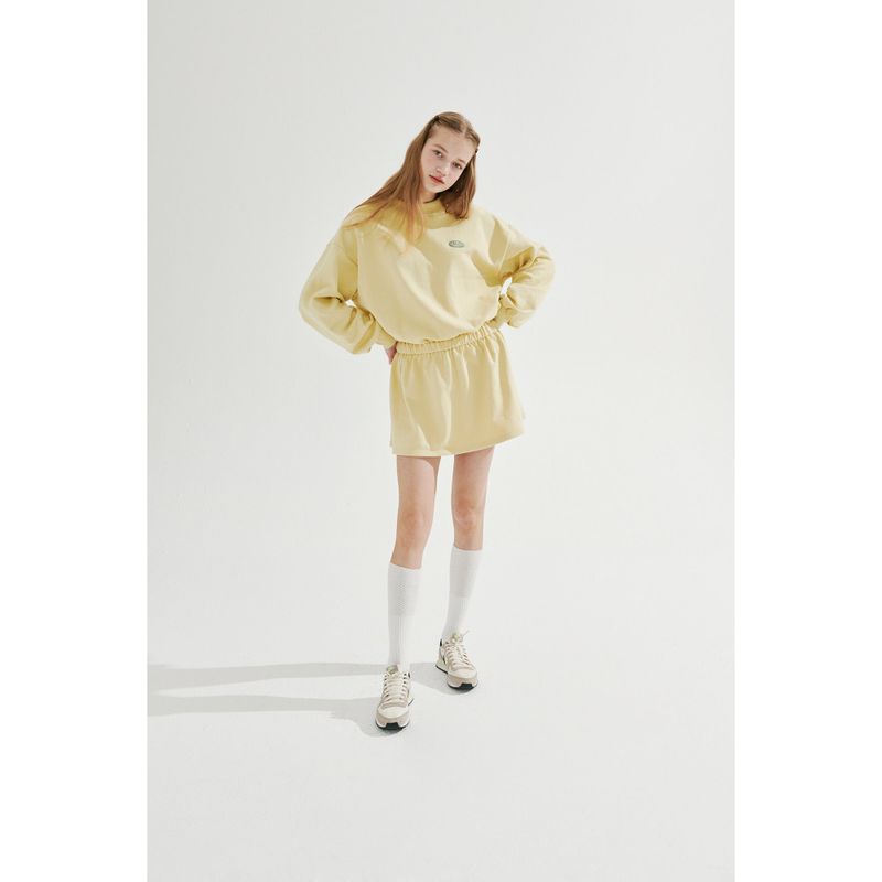 BANDING JERSEY MINI DRESS_MUSTARD