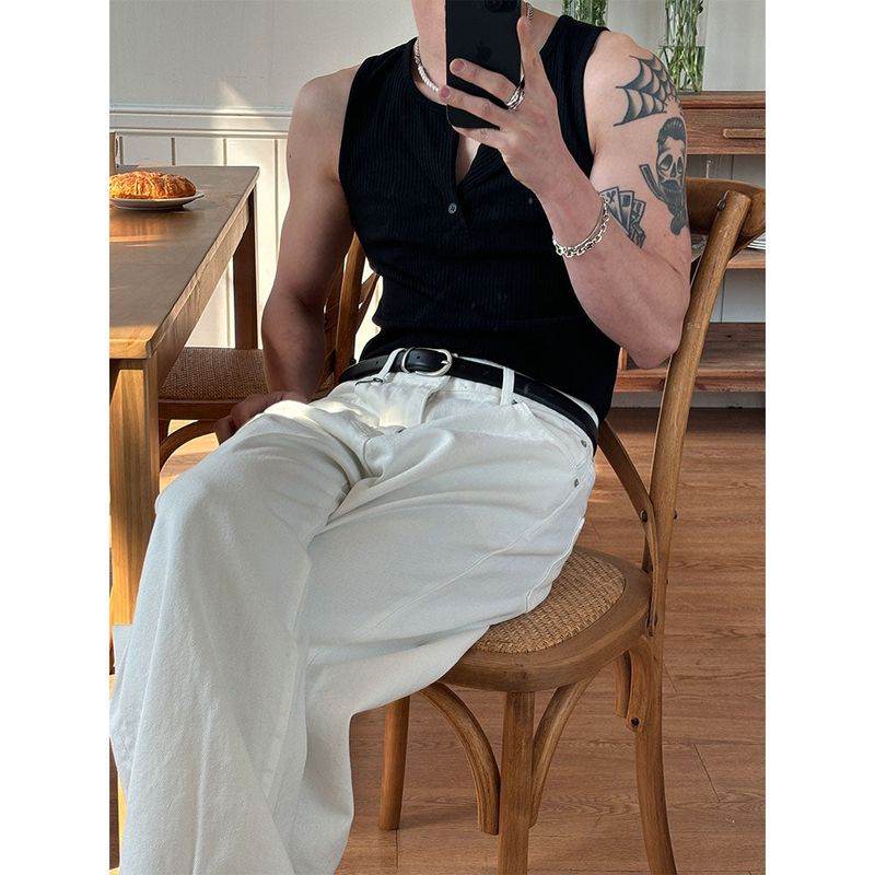 [S/S] Henry neck sleeveless(3color)