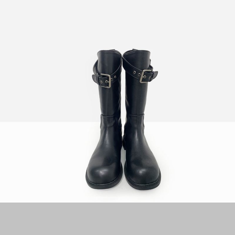 Tenua Buckle Strap Midi Boots