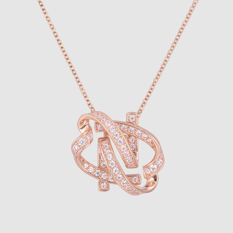 Authentique Necklace 14K (Diamond setting)