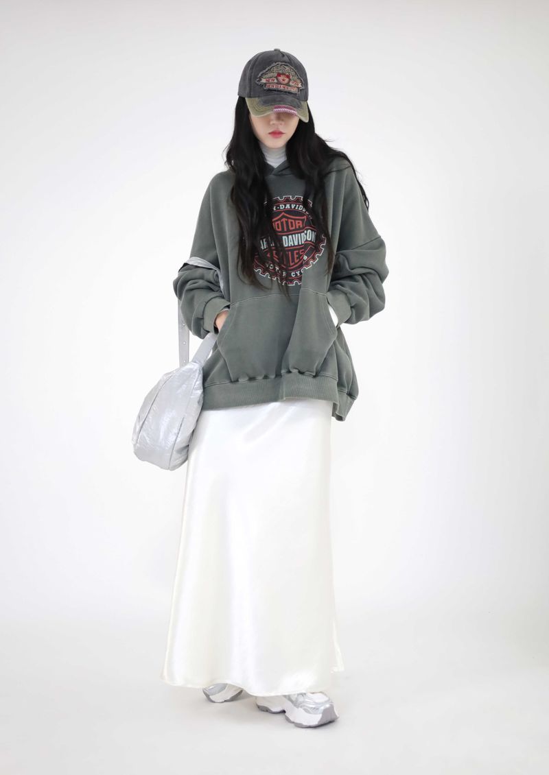 (UNISEX)ChillBlock Oversize hoodie(2colors)