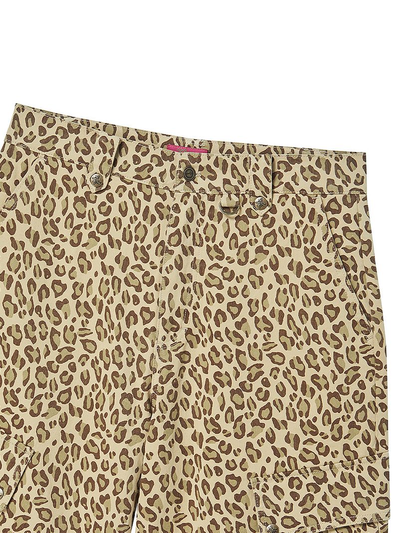 PATTERN CARGO HALF PANTS (LEOPARD)