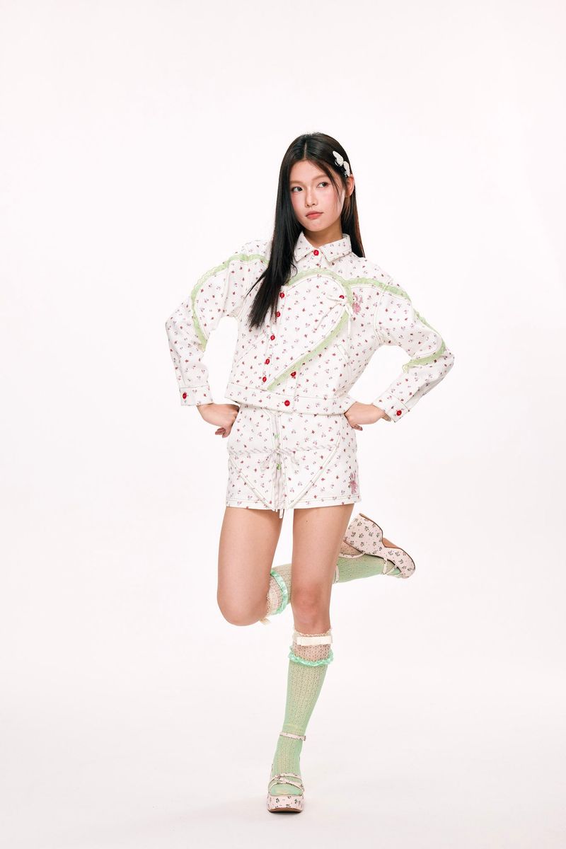 Handle with Care Mini Skirt (White)