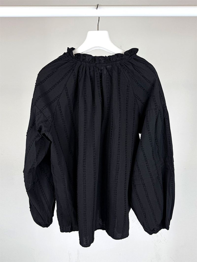 BENNY FRILL PUFF BLOUSE (2C)