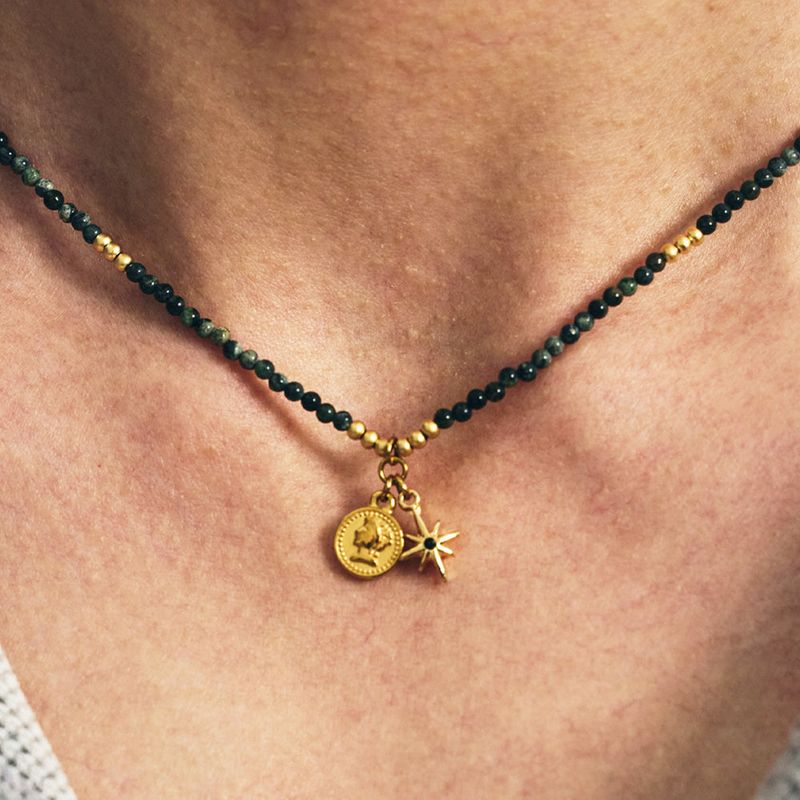 starlight pendant jade stone necklace