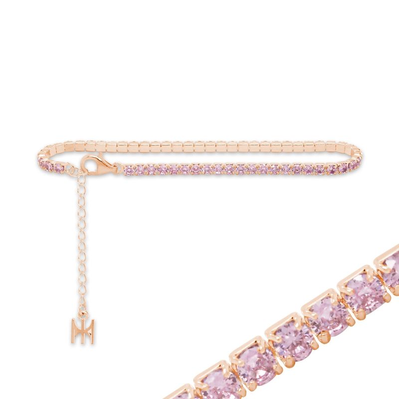 MACIER（マシール）の「[S925] Pink Mini Tennis Bracelet (white silver)（Accessories）」