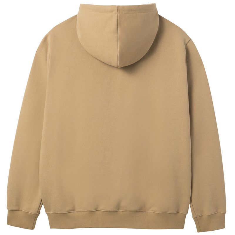 LE AREVEY ARCH LOGO HOODIE BROWN