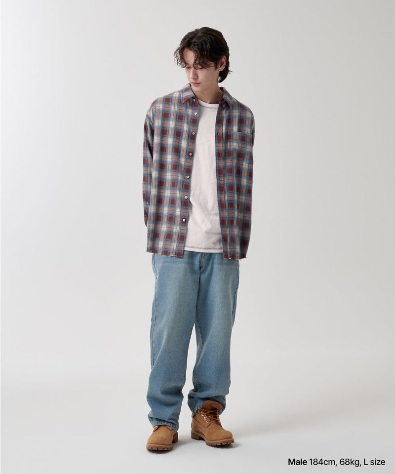 RAW CUT OMBRE SHIRT