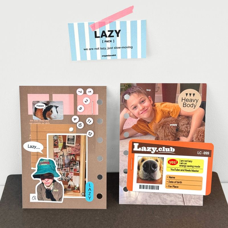 oab lazy pack / scrap sticker set