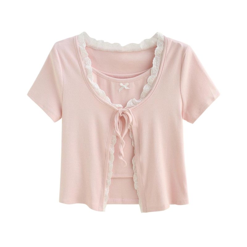 Ribbon Tie Layered Top