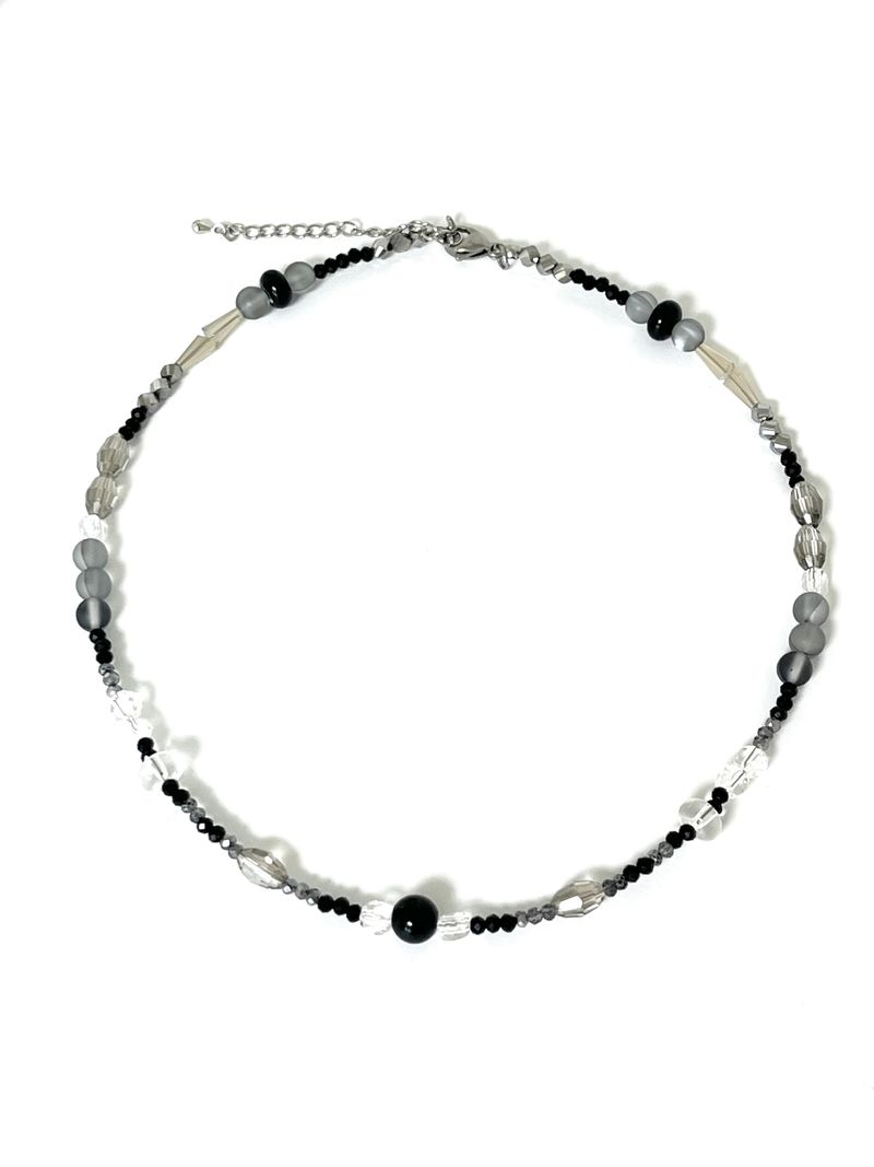 MADE aqua black necklace