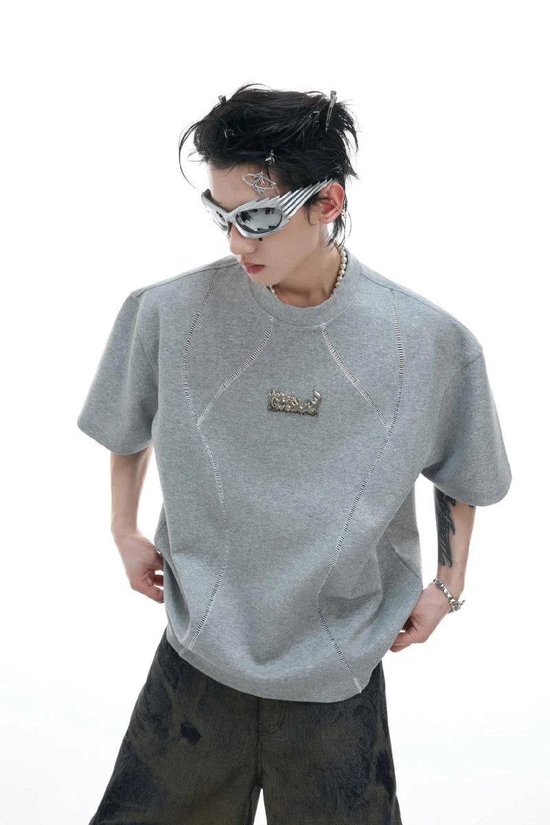 Deconstructed Cotton Metal Tee