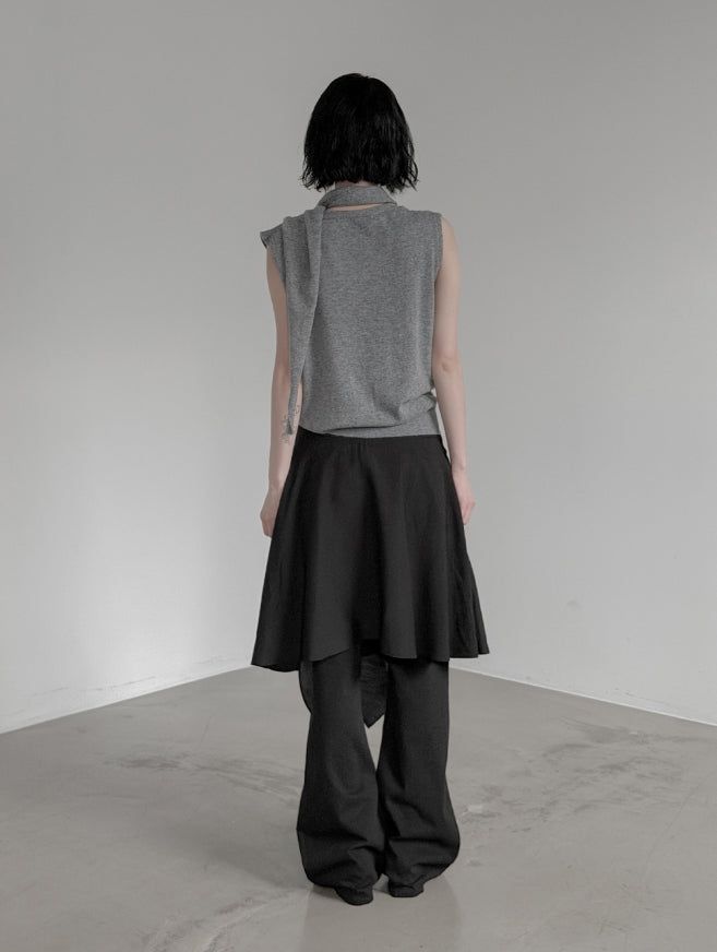 Elo Knot Nylon Midi Skirt