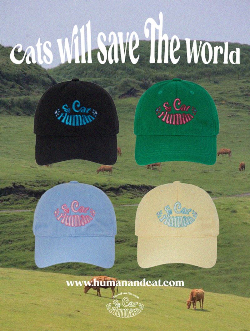 AND CAT BALL CAP_GREEN