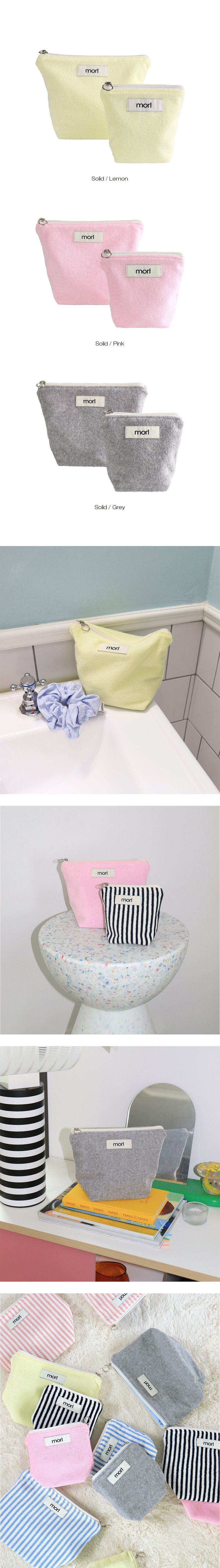 Mellow pouch M (Solid/3color)