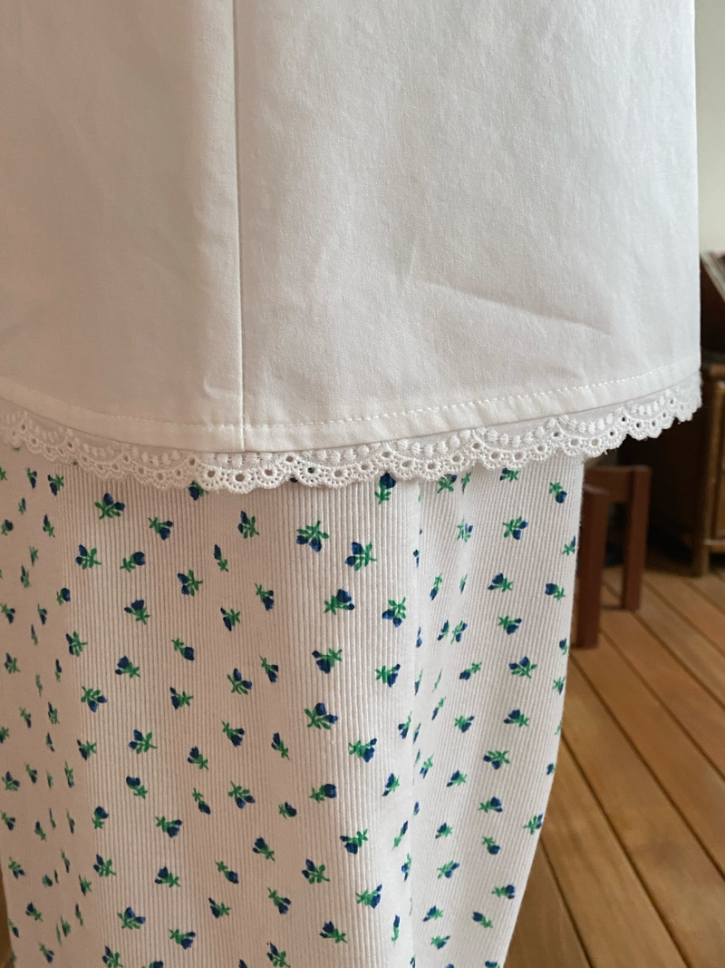 ♡MADE♡ floral leg warmer pants