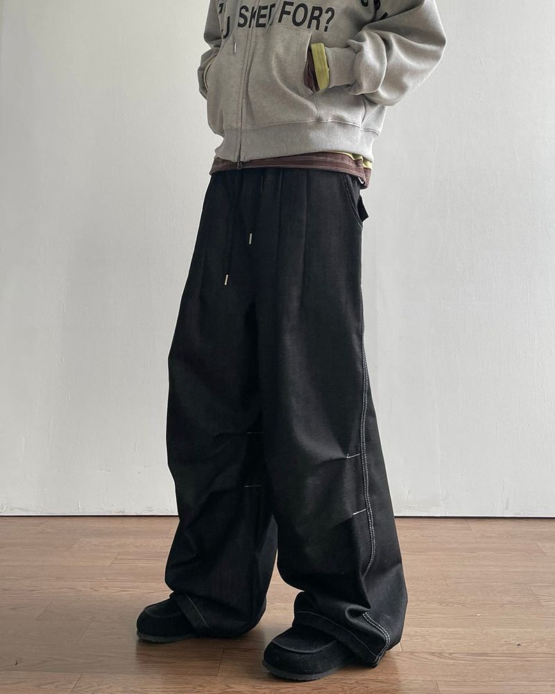 Checker Nonfade Denim Pants
