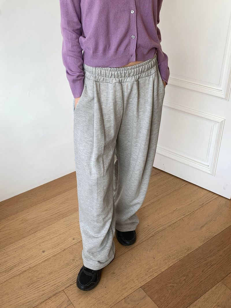 [S,M,L] Katet Pintuck Wide Training Pants