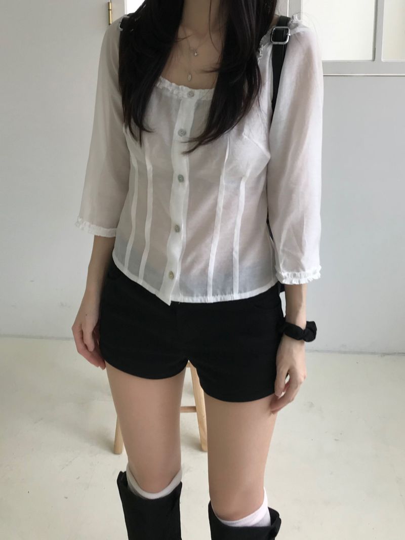 Miel frill blouse (3 colors)