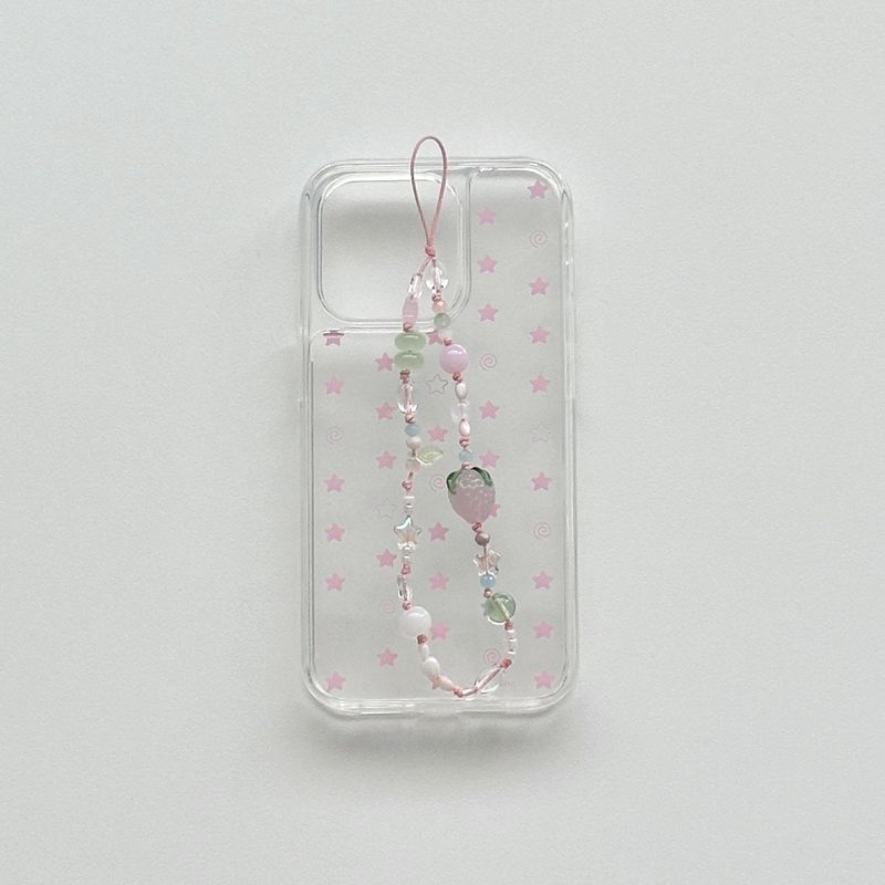 [jelly hard] swirl star case - pink