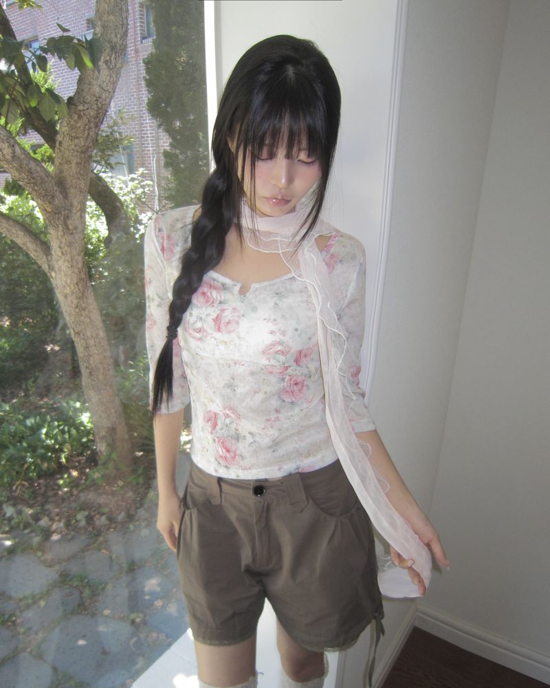 Vernil Color Frill Scarf