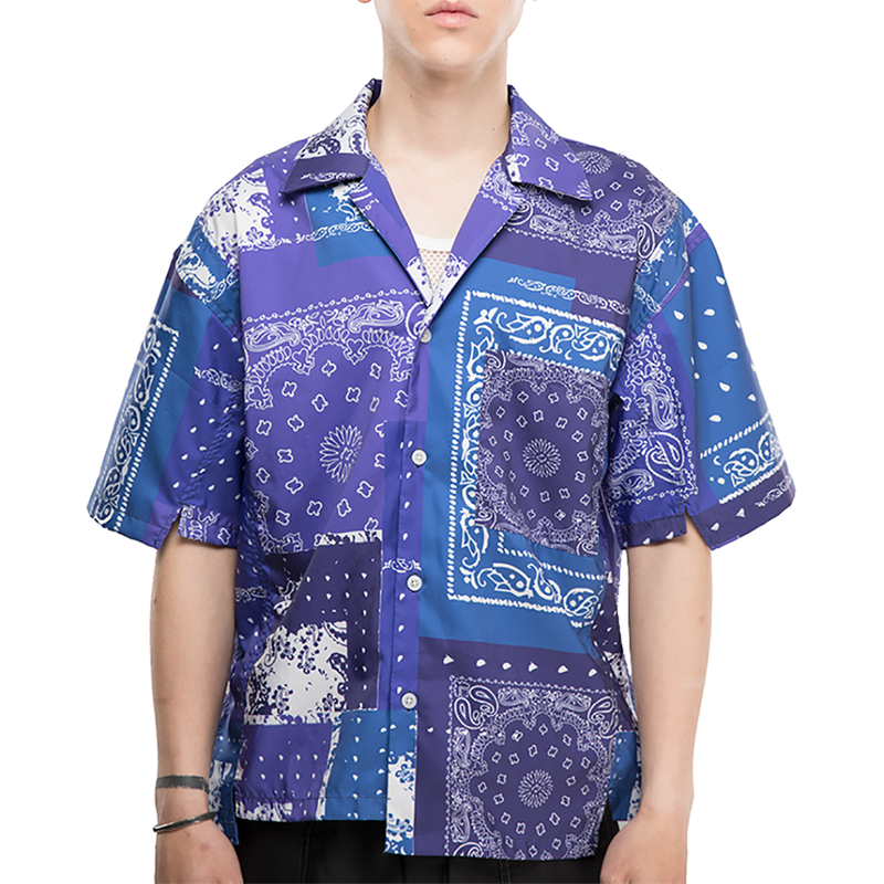 PLATEAU STUDIO(プラテウスタジオ)の「BANDANA SPLICED SHIRT(Tops)」