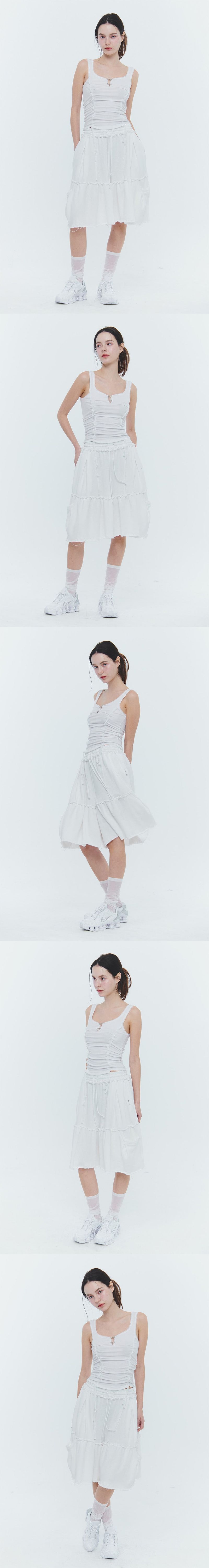 ANGEL BERMUDA PANTS white