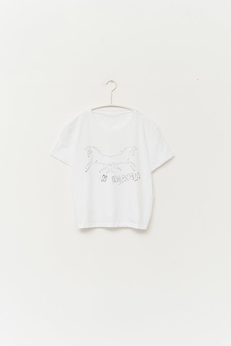 (W) Pony Printed Top