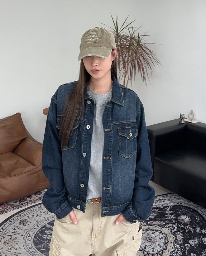 Bedin Crop Denim Jacket