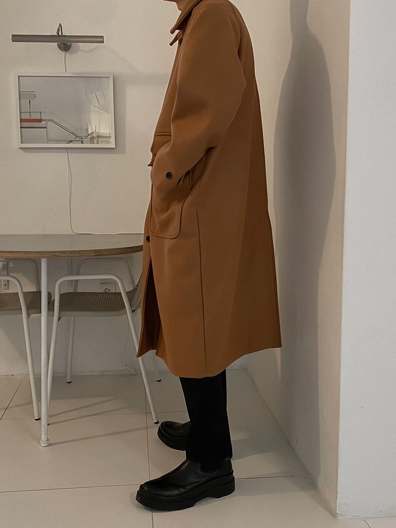 ASCLO Wool Raglan Balmacan Coat (3color)