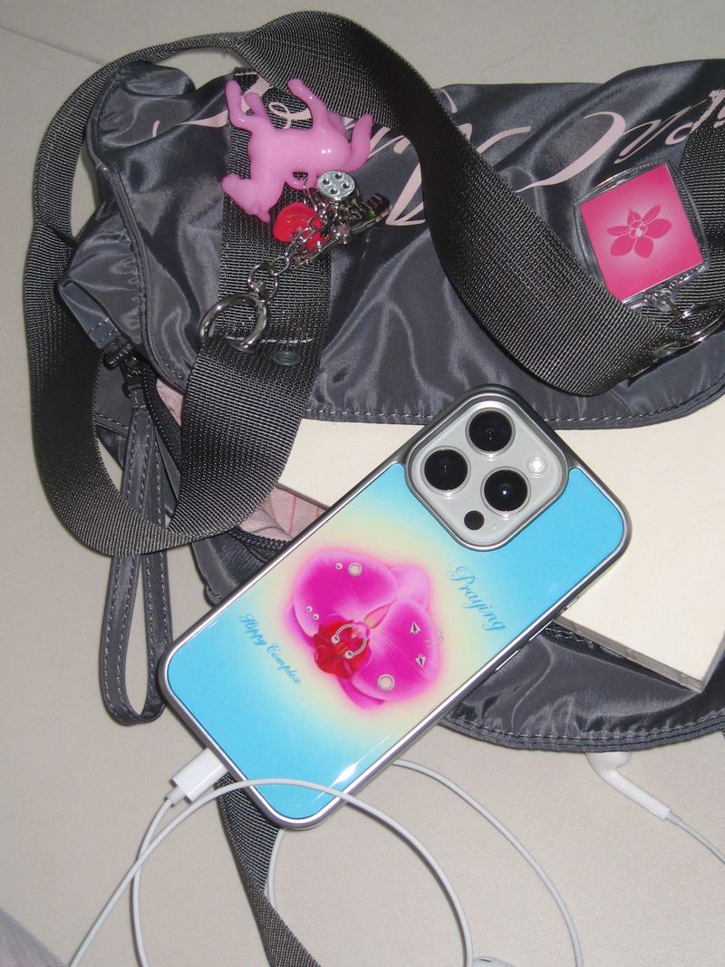 【マグセーフケース】 Aqua Orchid Case