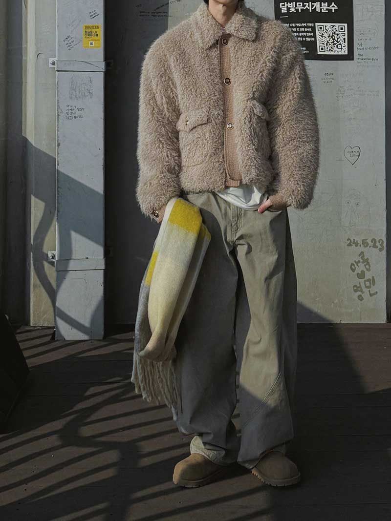 3 TAP Schnauzer Fur Tweed Jacket (2color)