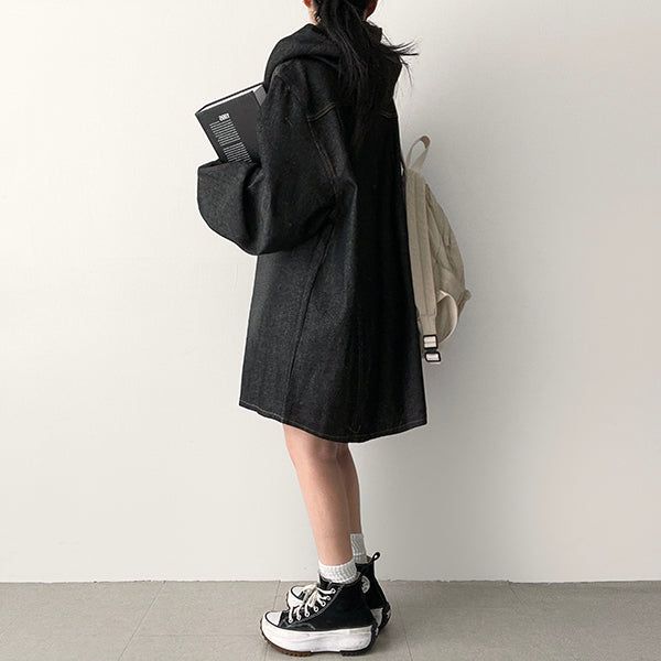 Epple  Washing Boxy Hooded Shirt Jacket