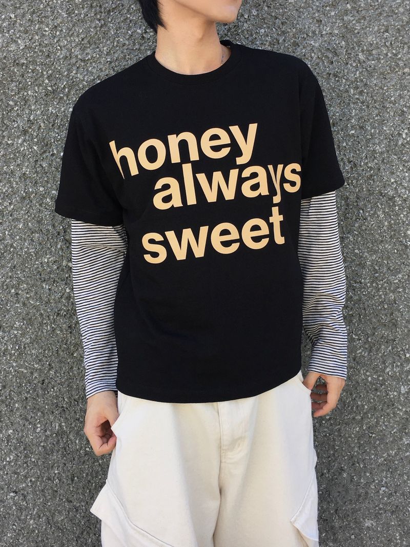 Sweet Semi-Crop Short-Sleeve T-Shirt 6C