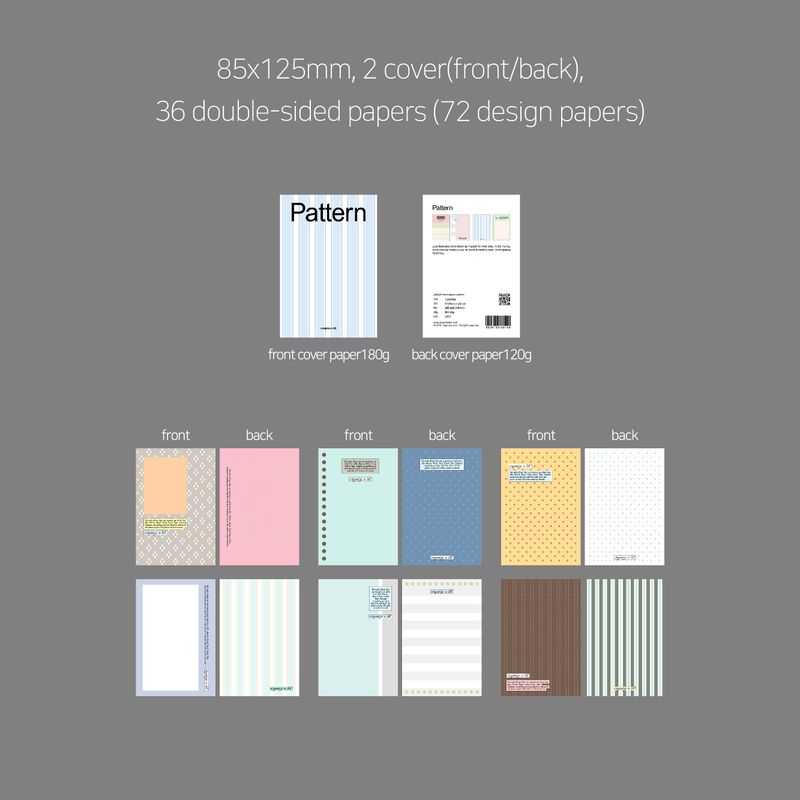 oab a7 inner paper / pattern
