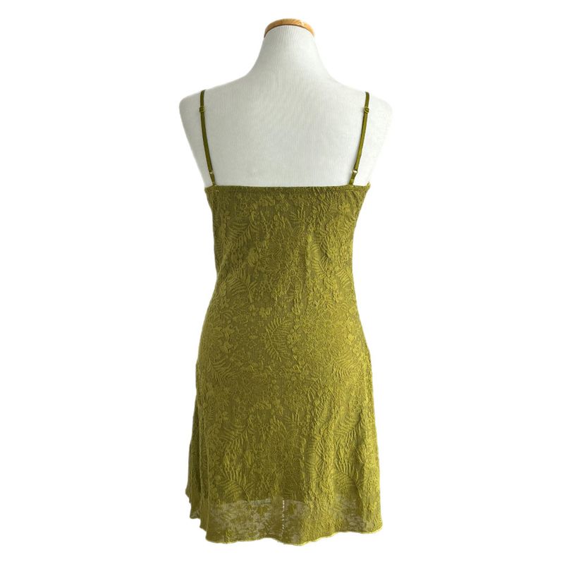 Lumi square Lace String Mini Dress