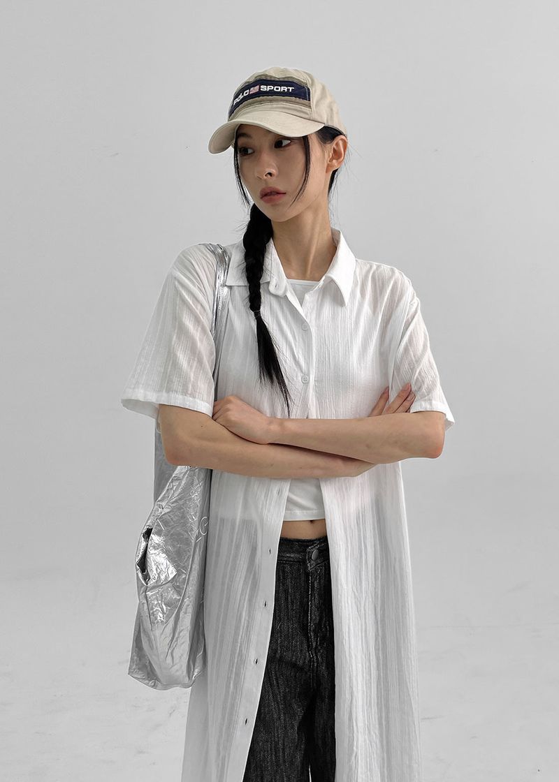 [MADE] Puring Summer Shirt Long Dress