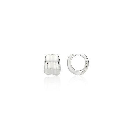 26SS★ Subni Flow Silver One-Touch Earrings S