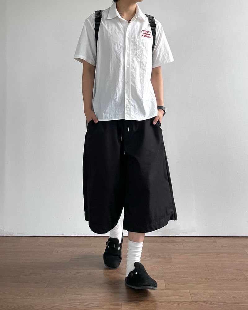 Log Bermuda Cotton Pants