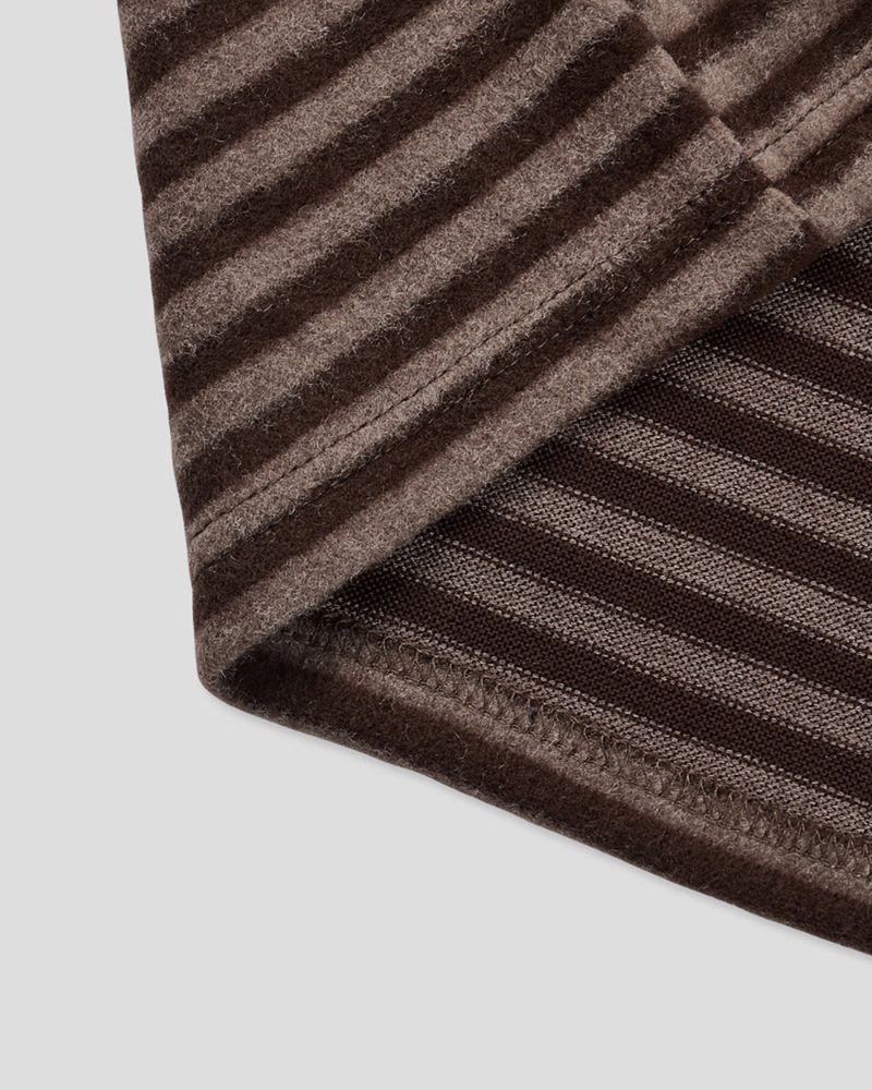 Labeni Striped Brushed Hoodie