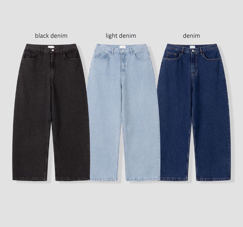 No.1349 back LT point denim PT (3color)