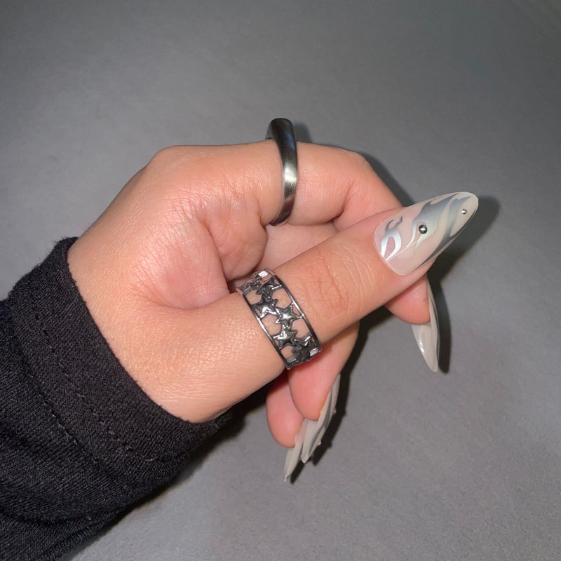 Multi Star Frame Open Ring