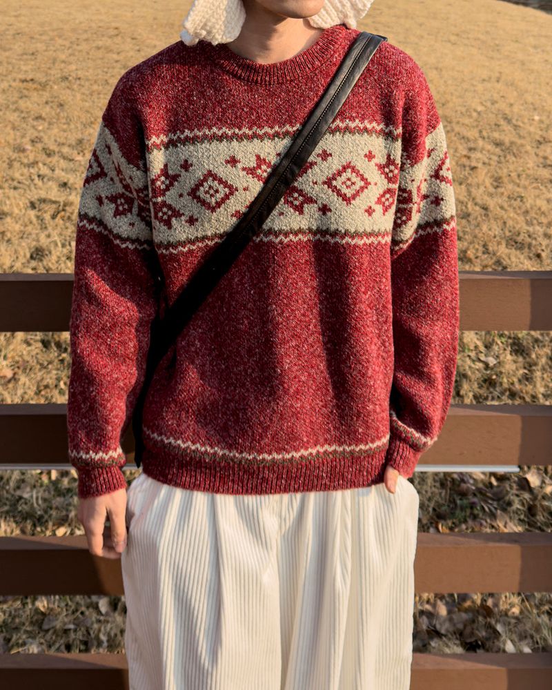Frost nordic pattern knit